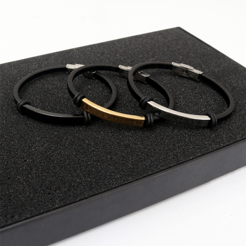 Punk mince texte personnalisé  - Coordinates Bracelet avis et prix
